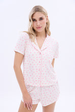 Super Soft Short Sleeve Button-Front Pajama Shirt thumbnail 1