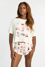 Ensemble T-shirt et short pelucheux pyjama imprimé thumbnail 2