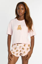 Ensemble T-shirt et short pelucheux pyjama imprimé thumbnail 1