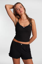 Super Soft Ribbed Knit Pajama Tank Top & Shorts 2-Piece Set thumbnail 2