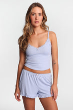 Super Soft Ribbed Knit Pajama Tank Top & Shorts 2-Piece Set thumbnail 15