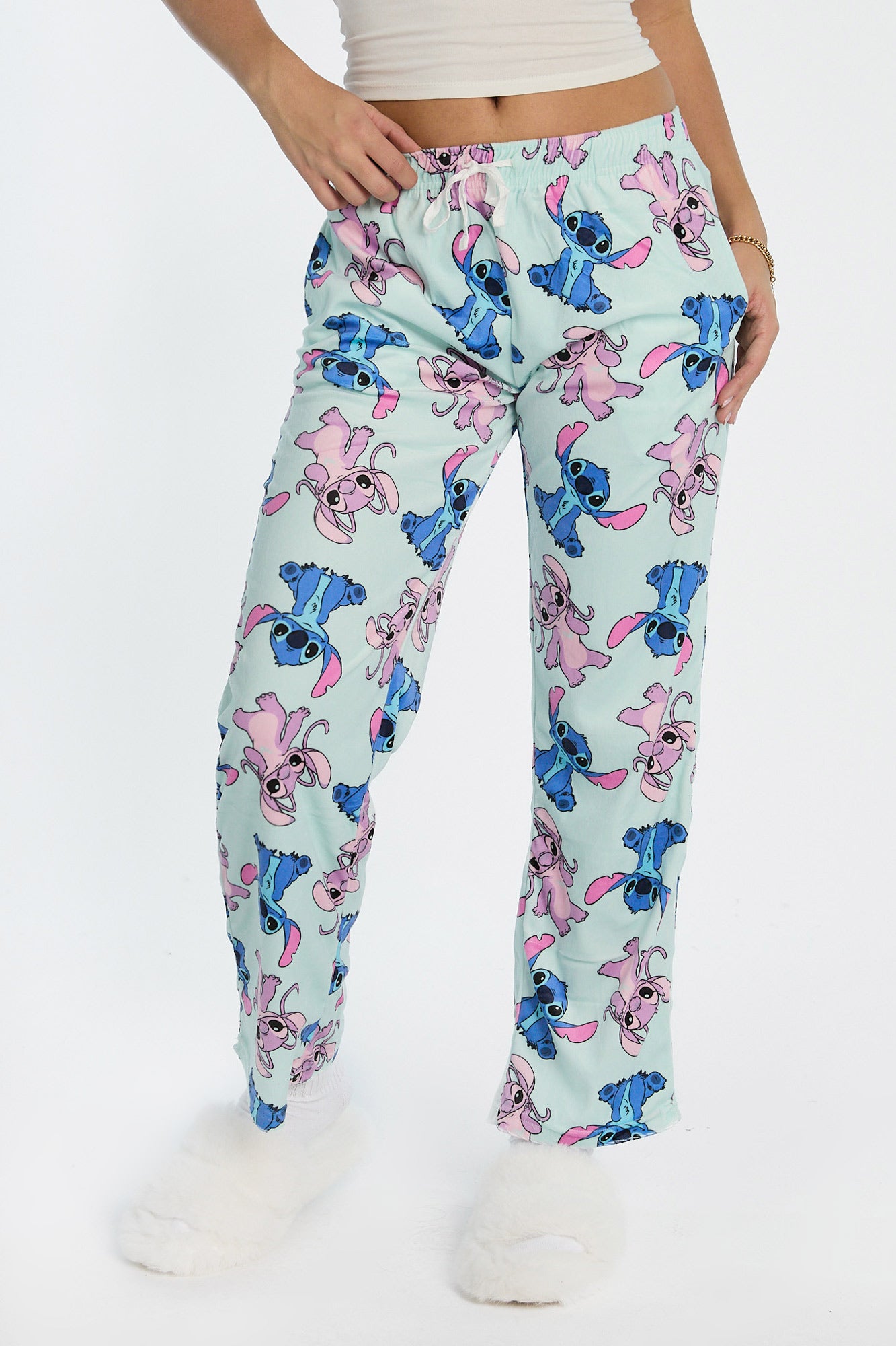 Stitch & Angel Velour Pajama Pants