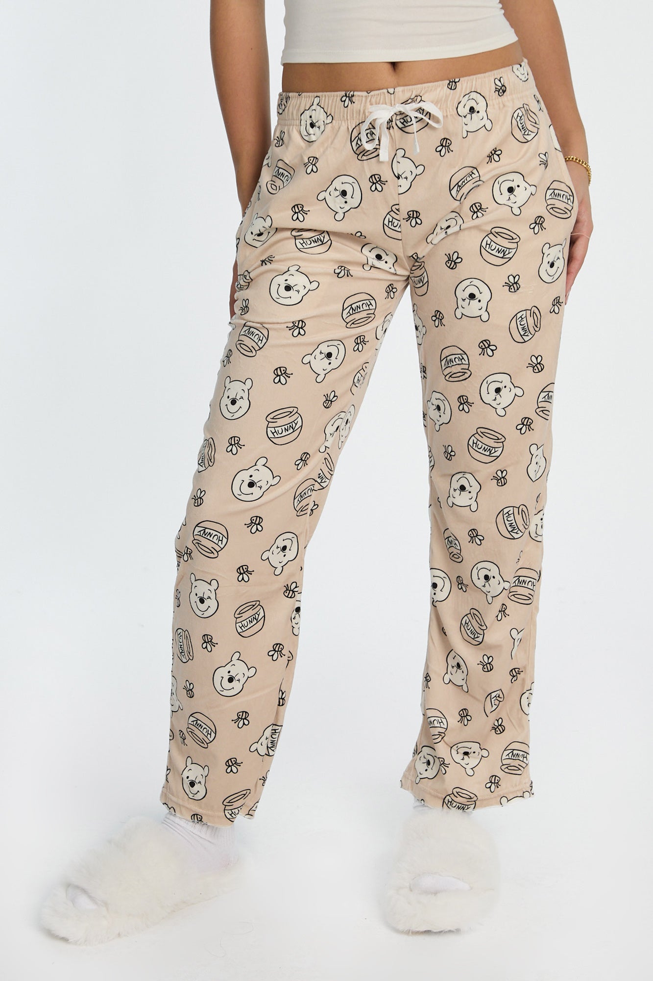 Pantalon pyjama en velours imprimé Winnie The Pooh Hunny