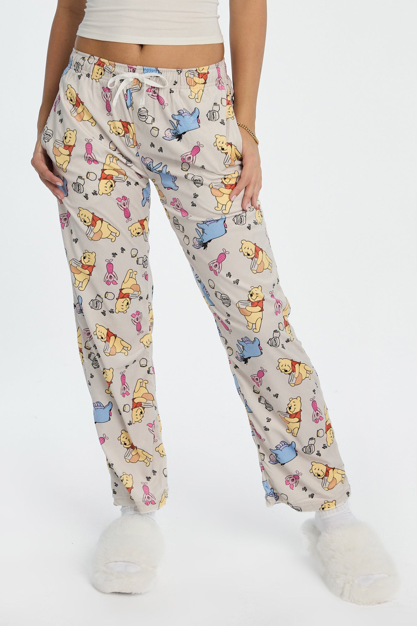 Pantalon pyjama en velours imprimé Winnie The Pooh