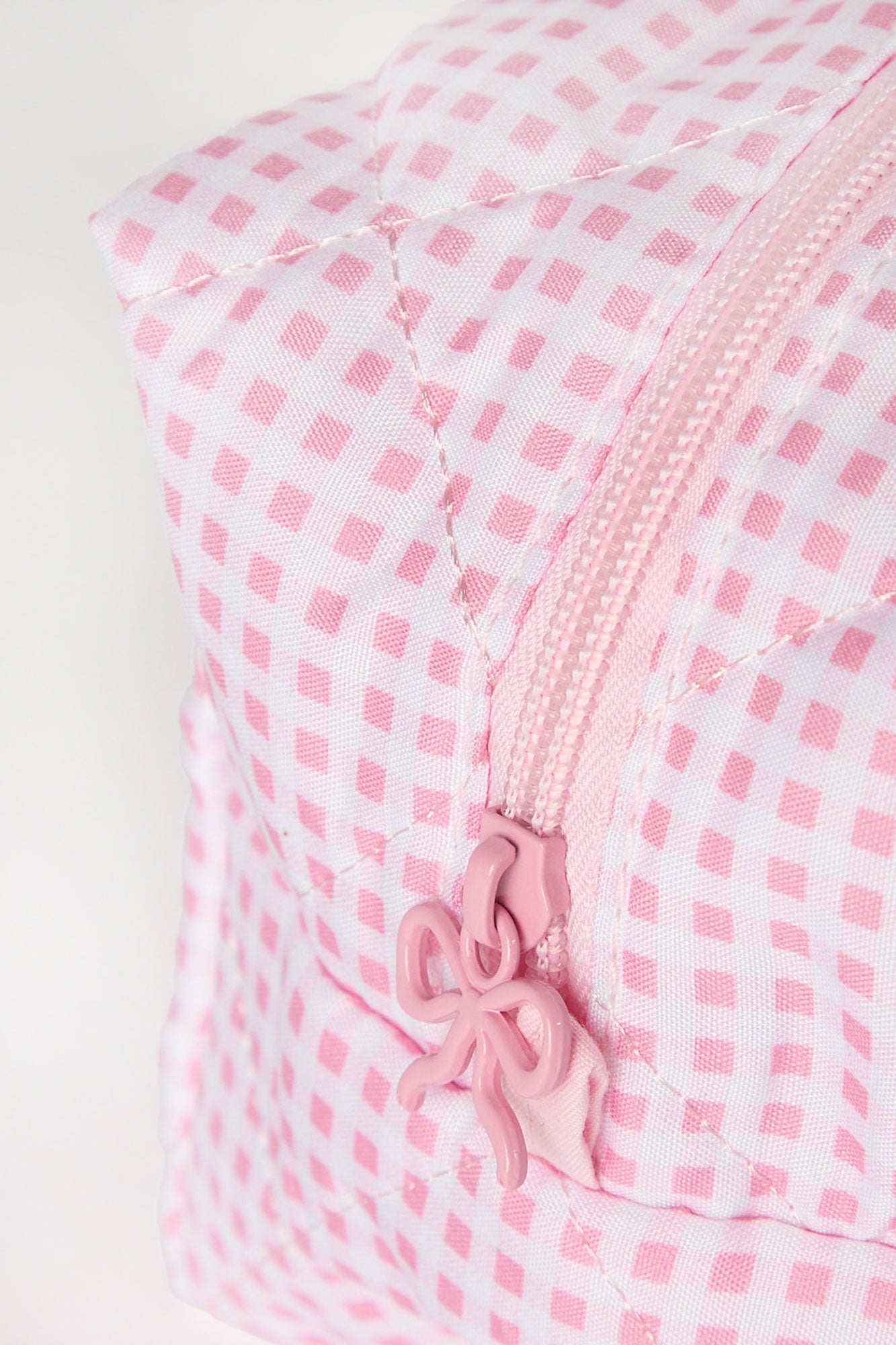 Quilted Zip-Up Make-Up Bag