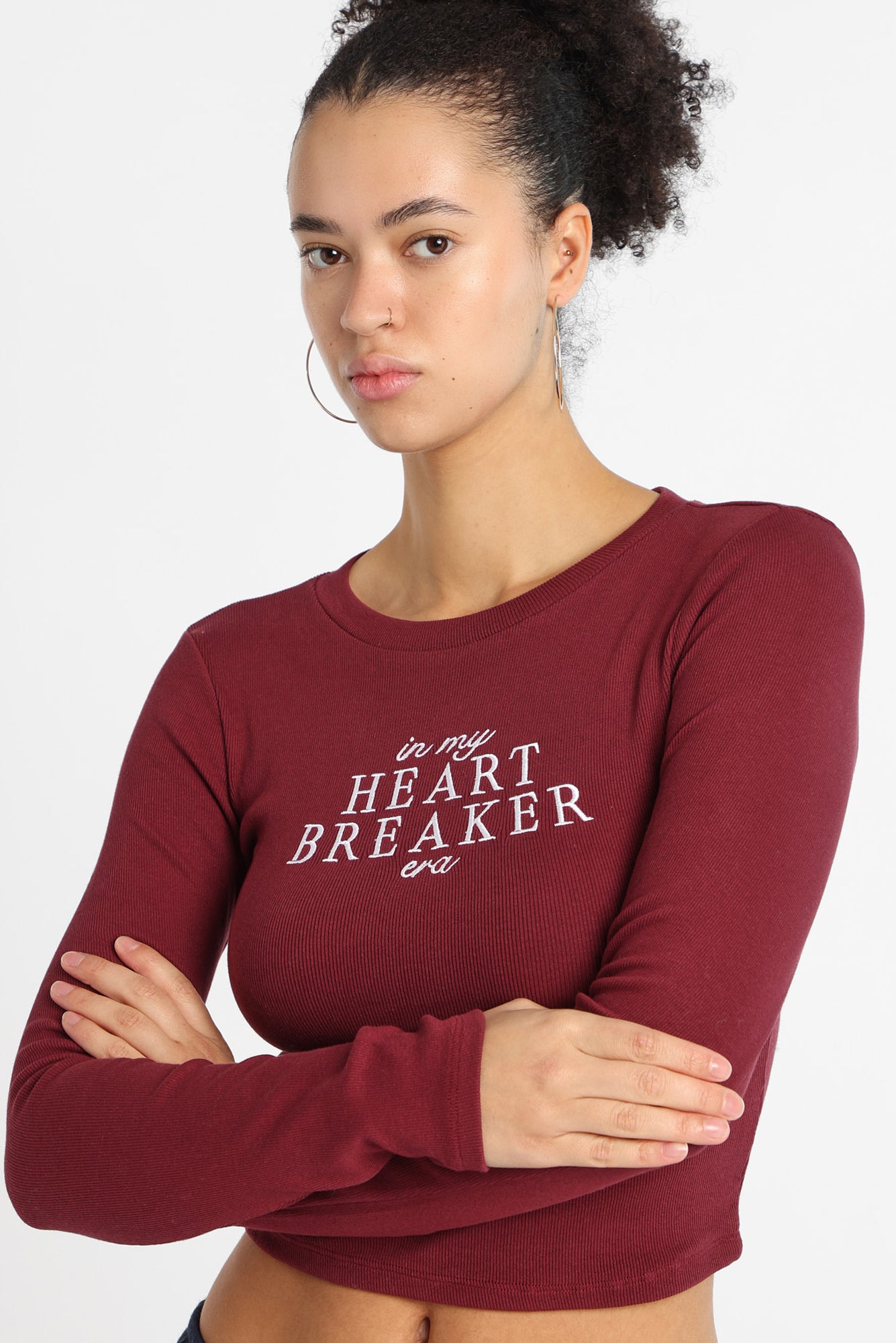 T-shirt ajusté graphique brodé My Heart Breaker Era