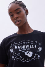 T-shirt écourté imprimé graphique Nashville thumbnail 3
