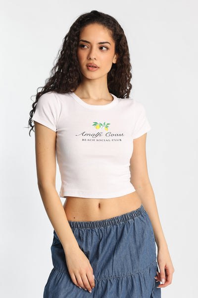 Amalfi Coast Graphic Baby Tee – Bluenotes