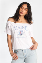 Maine Graphic Off-Shoulder Short Sleeve Tee thumbnail 2