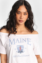 Maine Graphic Off-Shoulder Short Sleeve Tee thumbnail 5