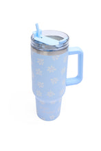 Stainless Steel Tumbler Cup With Straw thumbnail 1