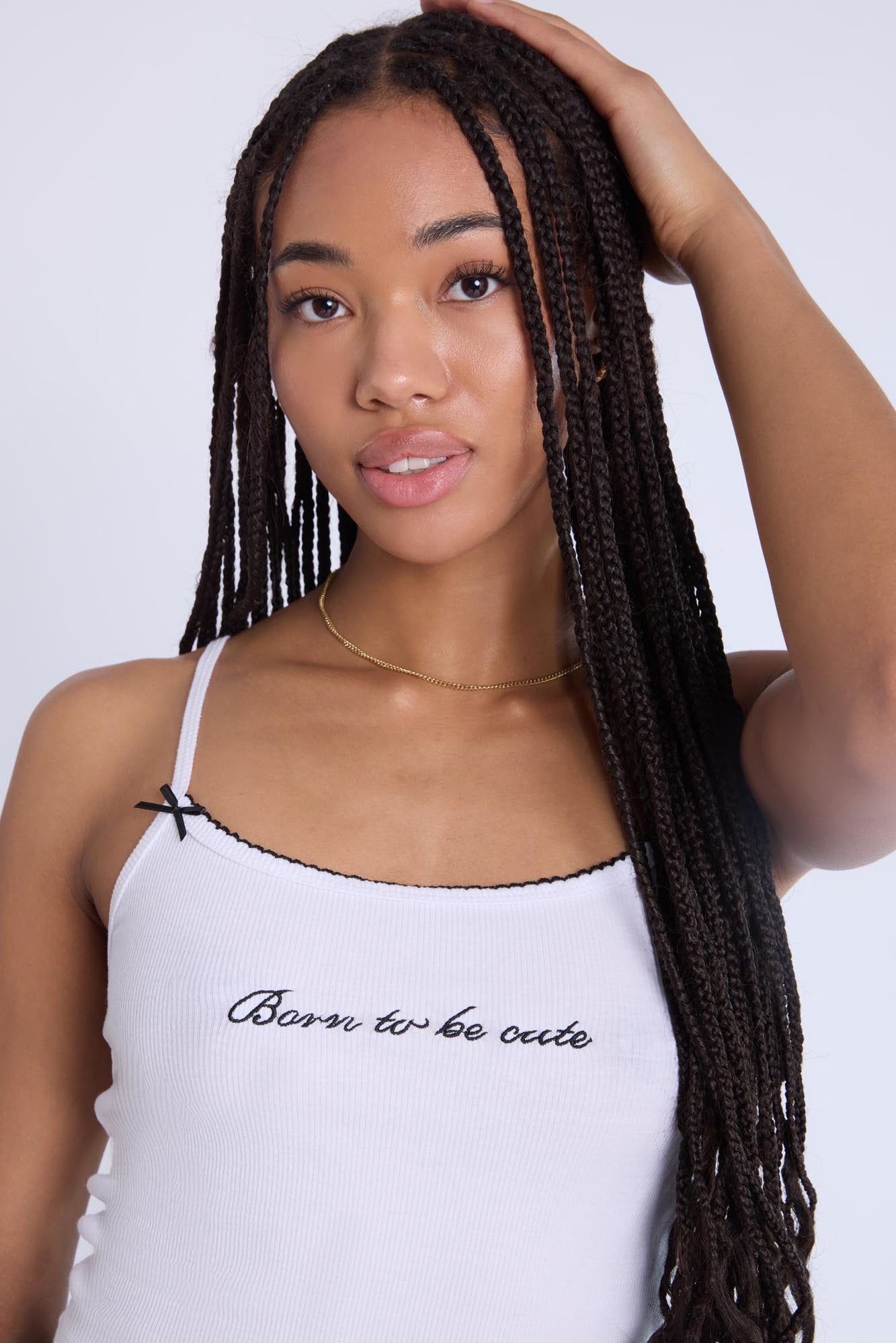 Ribbed Picot Edge Camisole