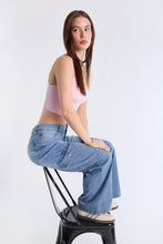 Mid Rise Cargo Wide Leg Jeans thumbnail 10