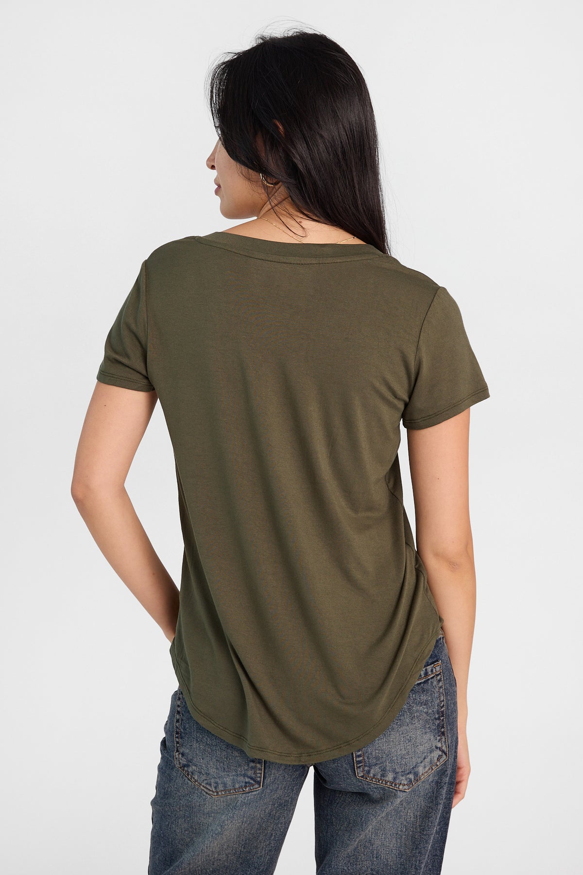 Short Sleeve V-Neck Relaxed Tee