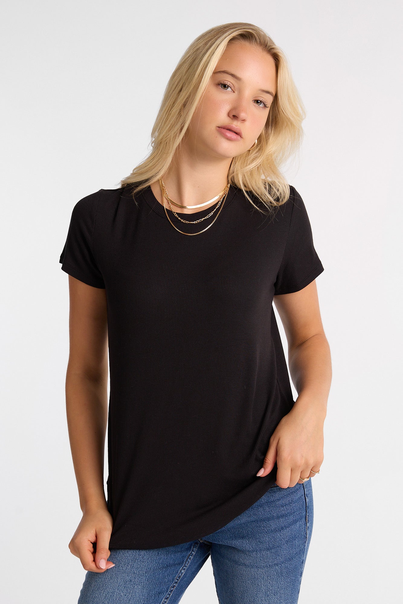 Short Sleeve Crew Neck Relaxed Tee