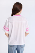 Graphic Short Sleeve V-Neck Mesh Jersey thumbnail 8