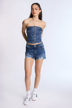 Denim Strapless Top thumbnail 8