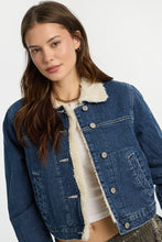 Sherpa-Lined Denim Jacket thumbnail 2