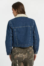Sherpa-Lined Denim Jacket thumbnail 3