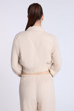 Blouson aviateur en mélange de lin thumbnail 7