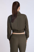 Linen-Blend Cargo Bomber Jacket thumbnail 11