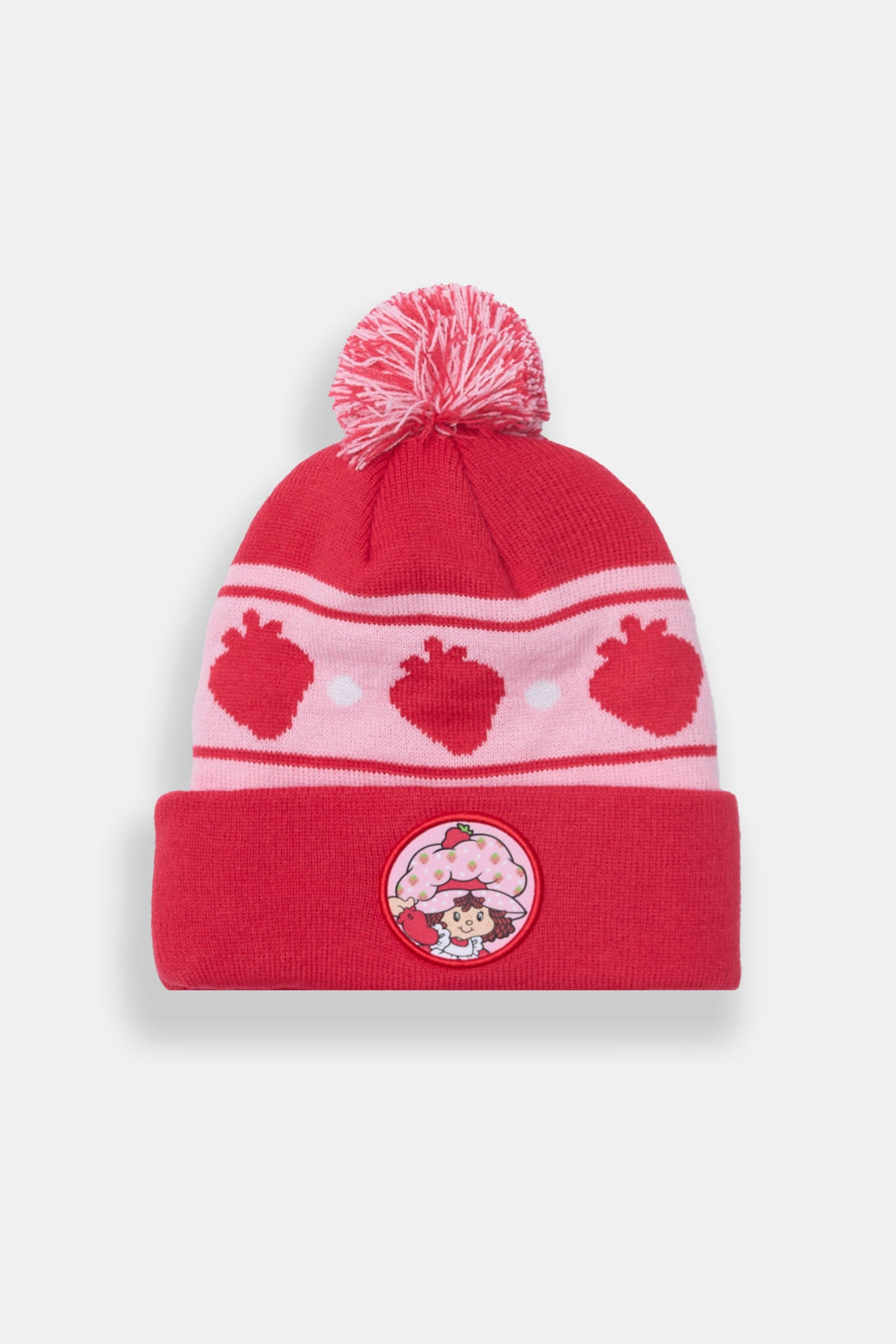 Strawberry Shortcake Striped Pom Pom Beanie