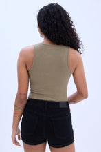 Ribbed Henley Tank Bodysuit thumbnail 12