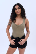 Ribbed Henley Tank Bodysuit thumbnail 9