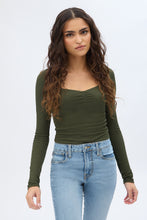 Ribbed Knit Long Sleeve V-Neck Bodysuit thumbnail 10