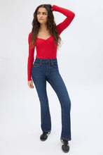 Ribbed Knit Long Sleeve V-Neck Bodysuit thumbnail 7