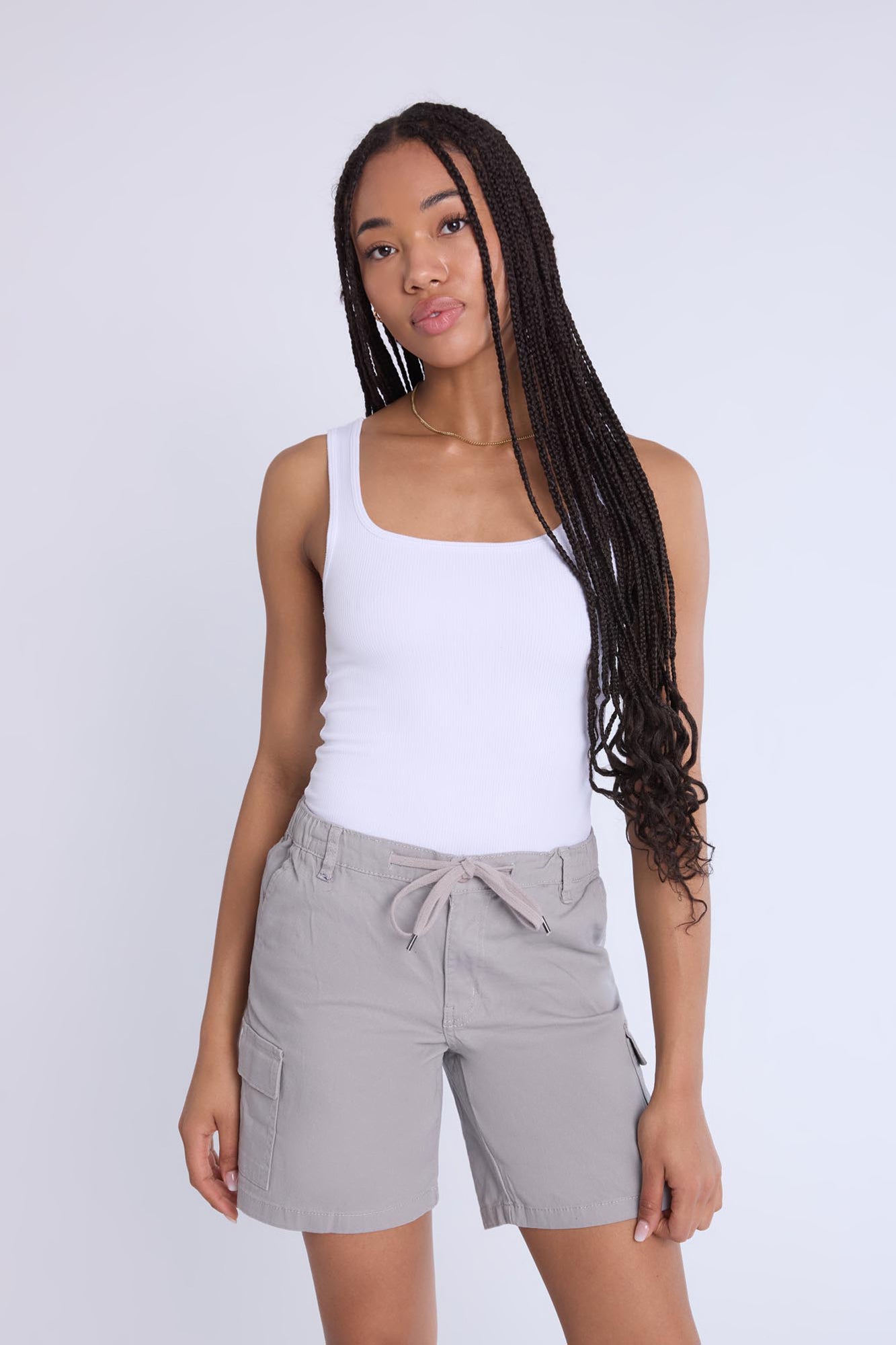 Ribbed Knit Tank Bodysuit