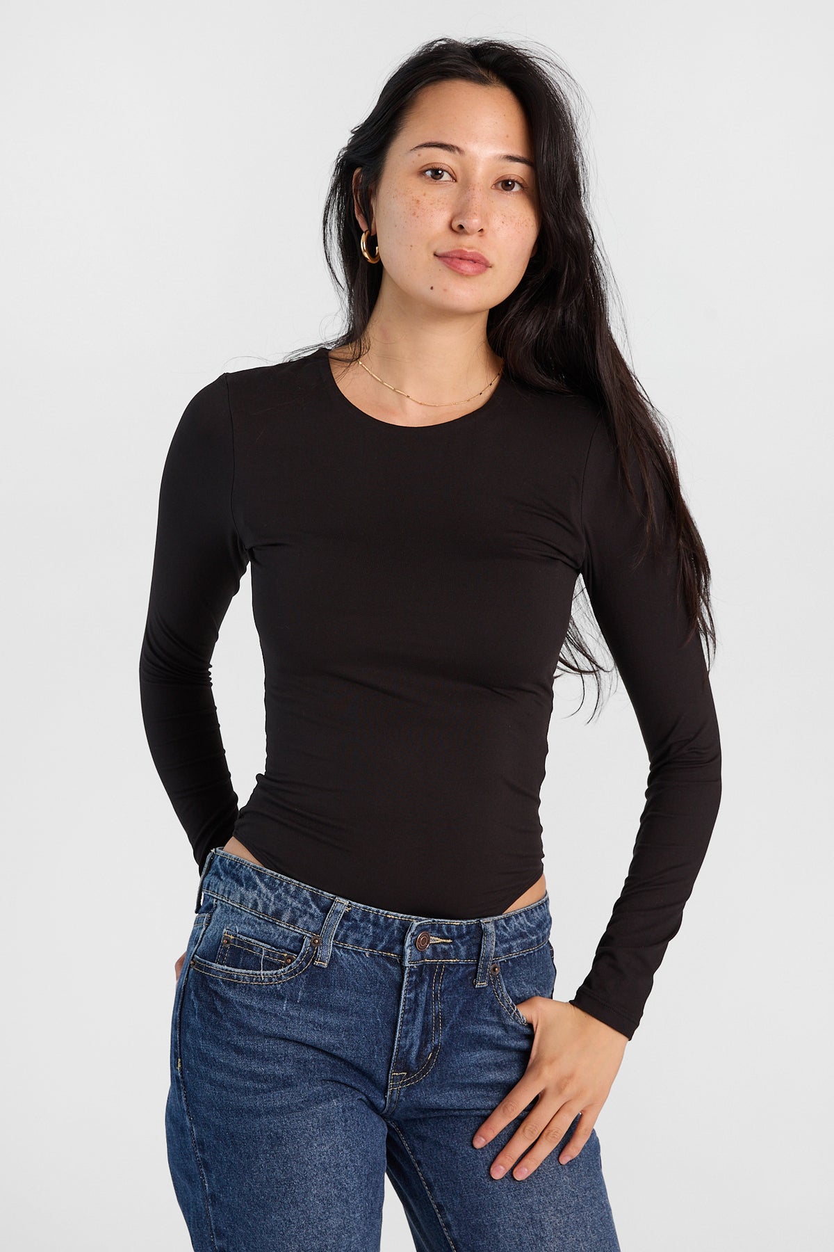Super Soft Long Sleeve Crew Neck Bodysuit