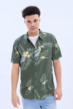 Chemise de vacances à manches courtes imprimé tropical thumbnail 1