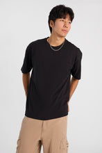 Premium Heavy-Weight Knit Crew Neck Relaxed Tee thumbnail 2