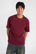 Premium Heavy-Weight Knit Crew Neck Relaxed Tee thumbnail 1