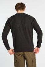 Thermal Waffle Knit Crew Neck Long Sleeve Tee thumbnail 4