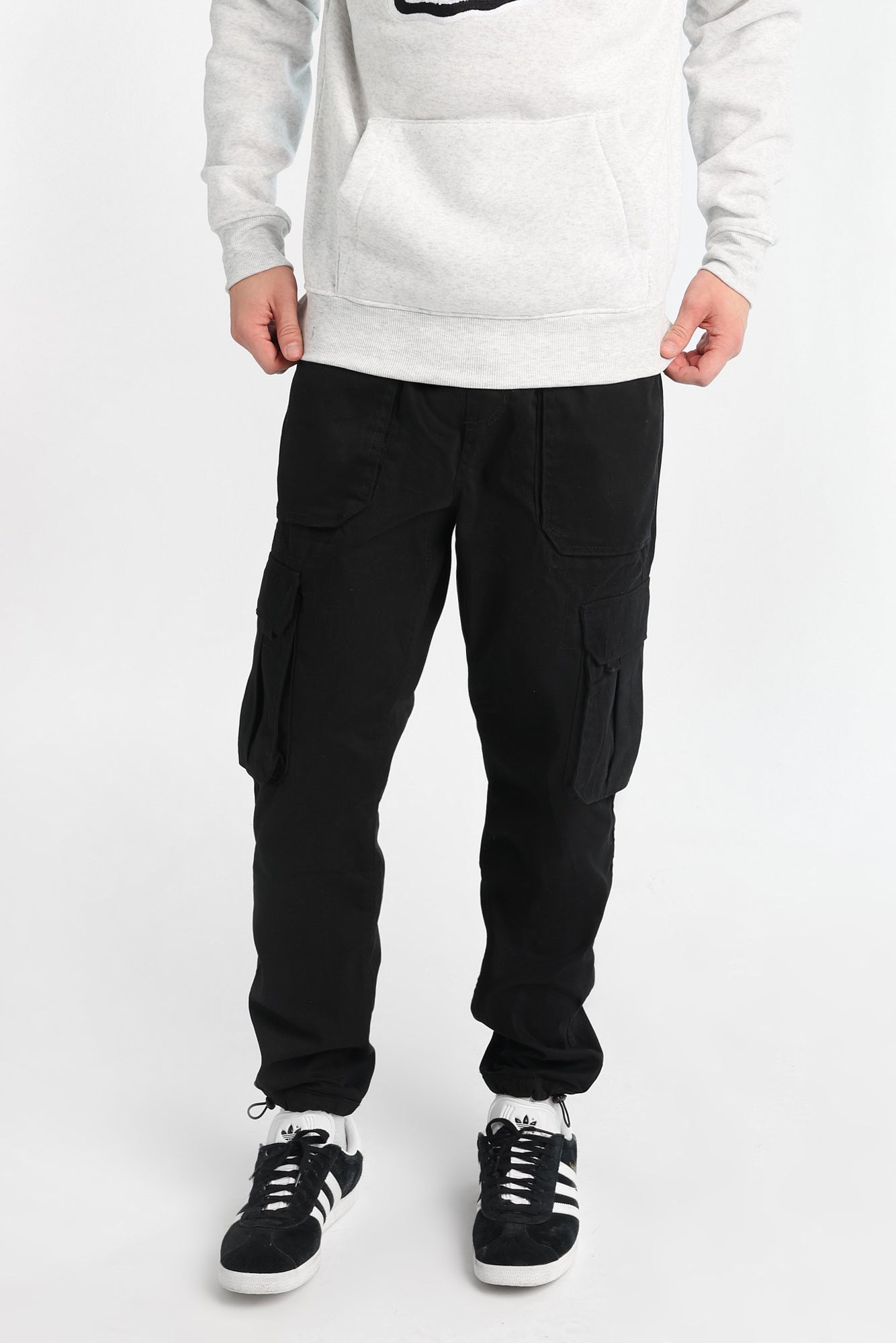 Pantalon de jogging en sergé à poches cargo et détails Porkchop