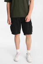 Short cargo en denim thumbnail 1