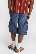 Baggy Cargo Denim Shorts thumbnail 3