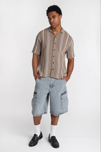 Short ample à poches cargo en denim thumbnail 4