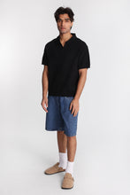 Shorts en denim lâche à patch brodé serpent et fleur thumbnail 5