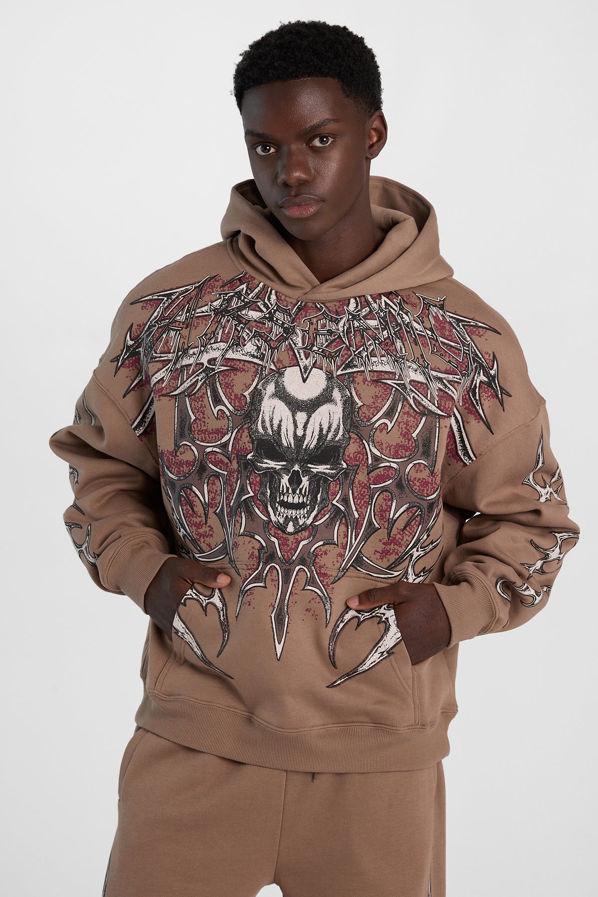 Arsenic Skeleton Graphic Boxy Hoodie