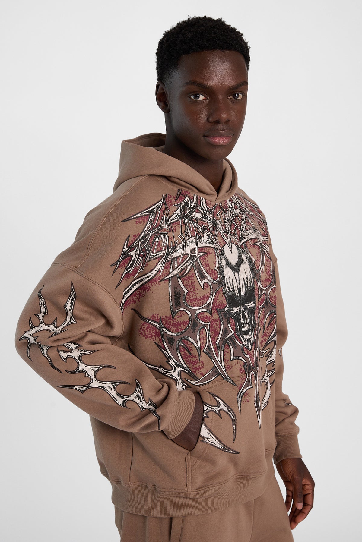 Arsenic Skeleton Graphic Boxy Hoodie