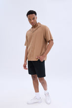 Linen-Blend Short Sleeve Button-Up Shirt thumbnail 13