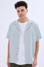 Linen-Blend Short Sleeve Button-Up Shirt thumbnail 14