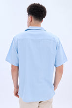 Chemise boutonnée à manches courtes en lin mélangé thumbnail 20