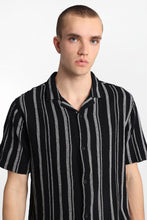 Striped Gauze Cotton Button-Up Shirt thumbnail 3