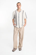 Thick Striped Gauze Cotton Button-Up Shirt thumbnail 4