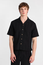 Textured Vertically Striped Short Sleeve Shirt thumbnail 6