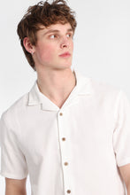 Textured Vertically Striped Short Sleeve Shirt thumbnail 11